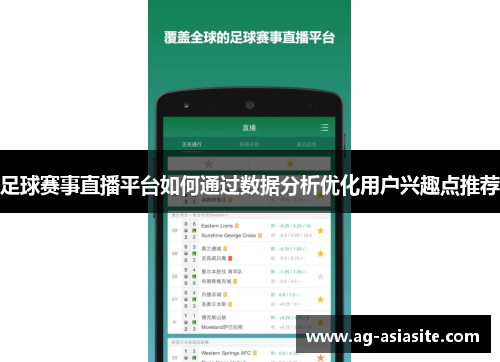 足球赛事直播平台如何通过数据分析优化用户兴趣点推荐